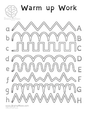 Alphabet Morning Work -BrainyMaze.com