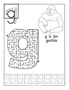 alphabet mazes free from brainymazecom
