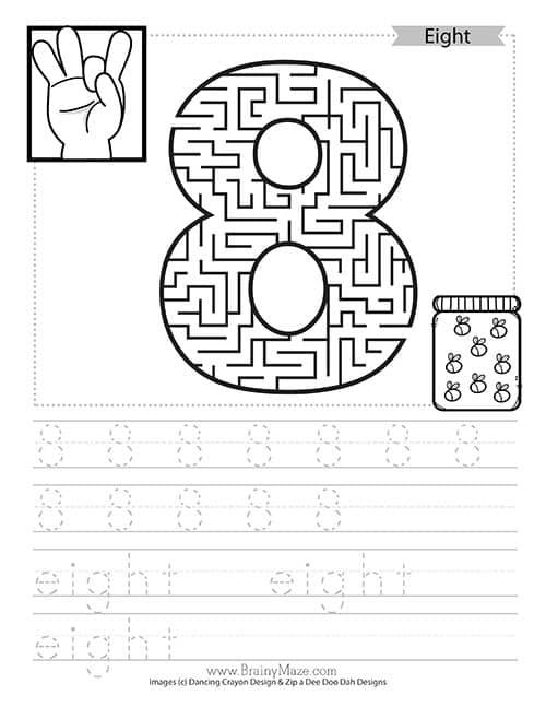 Free Number Mazes - Brainy Maze